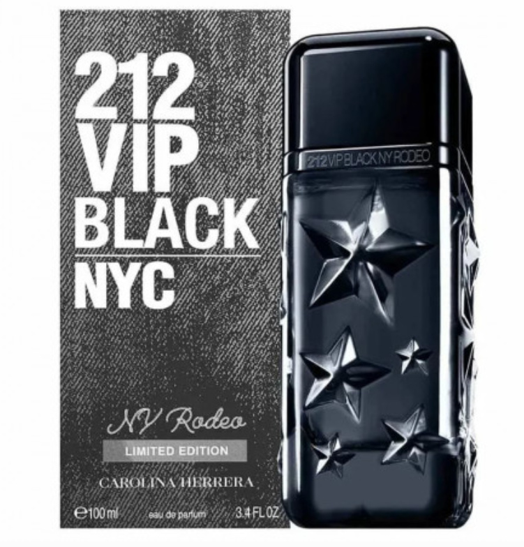 212 VIP Black NY Rodeo Limited Edition EDP for Men 100ml Carolina Herrera